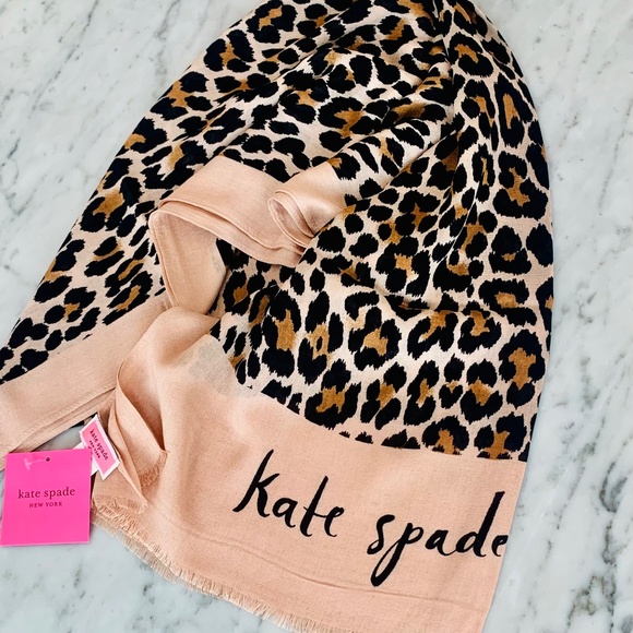 kate spade Accessories - Authentic Kate Spade New York Women's Leopard Oblong Scarf